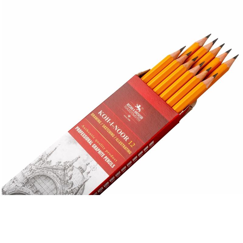 Карандаш чернографитный KOH-I-NOOR 1500/7B, б/ласт,  150007B01170RU