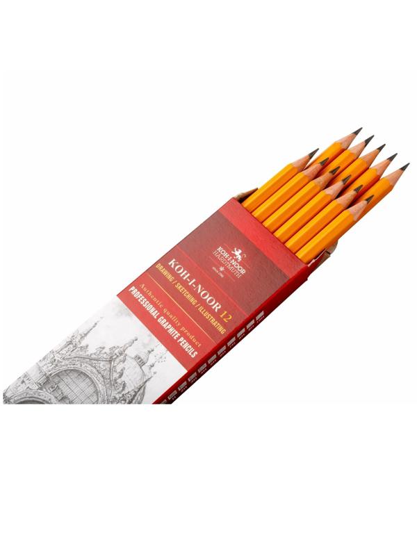 Карандаш чернографитный KOH-I-NOOR 1500/7B, б/ласт,  150007B01170RU