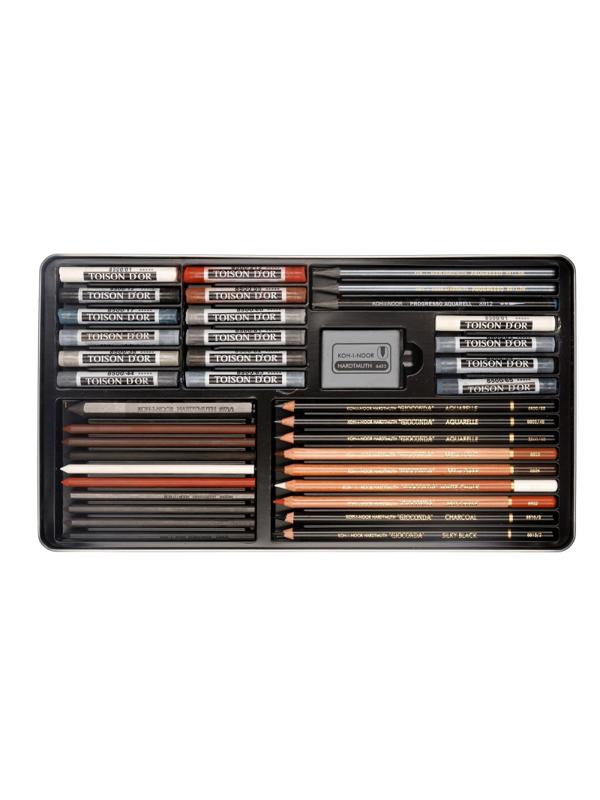 Набор графических материалов GIOCONDA с пастел8891 39пр,мет.кор8891000001PL