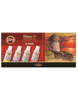 Краски масляные худож KOH-I-NOOR MANES в тюб 16мл.10цв/наб карт01615S1001KS