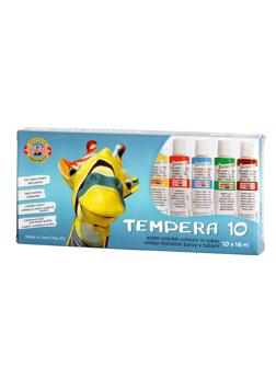 Краски темперные KOH-I-NOOR в тюб. 16мл 10цв/наб картон упак. 01625S1001KS