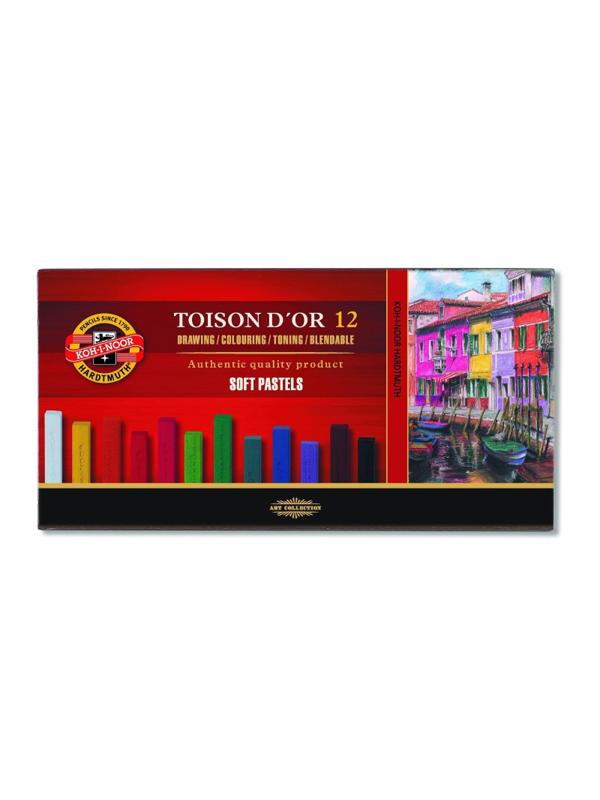 Пастель сухая худож. мягкая TOISON D`OR 8582 12цв/наб карт 8582012001KS