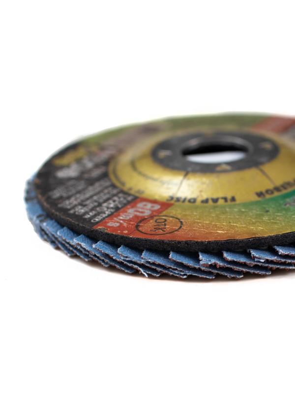 Круг лепестковый торцевой ЛУГА d125х22.2мм, Р100, КЛТ1,10шт/упак. (7789)