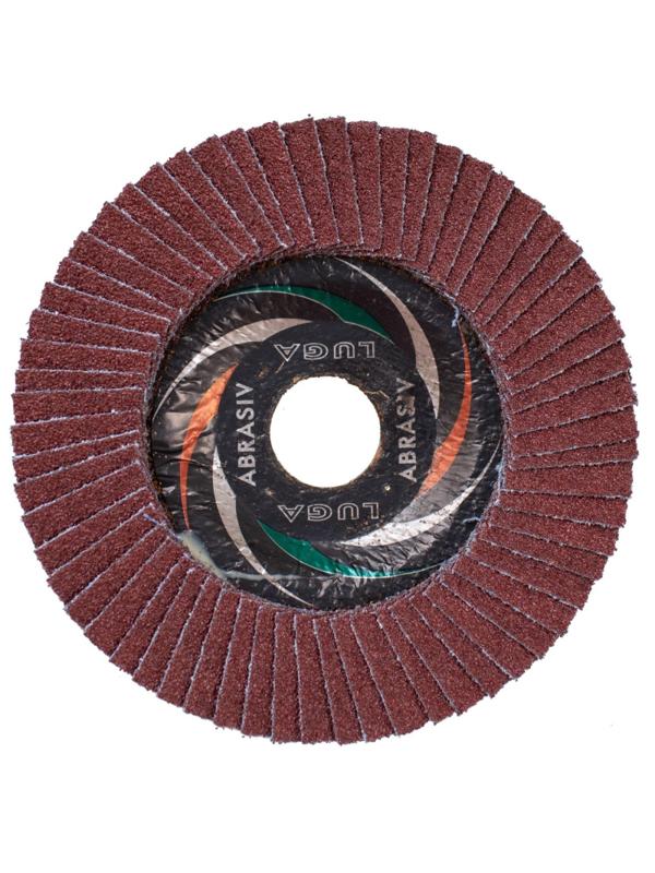 Круг лепестковый торцевой ЛУГА d125х22.2мм, Р40, КЛТ1,10шт/упак. (2187)