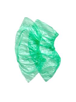 Бахилы н/с, п/э, Экстра У, зеленый, 50 пар/уп