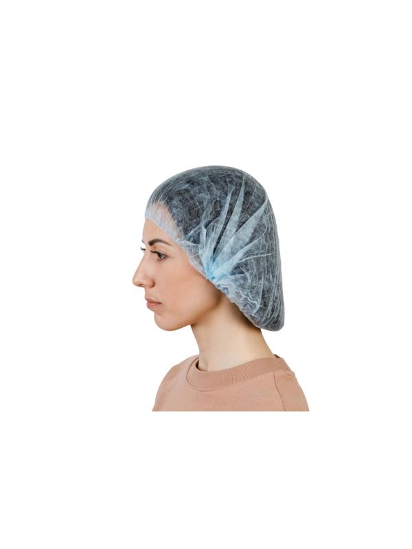 Шапочка Шарлотта голубая, XL (55см), 100шт/уп