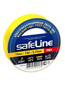 Изолента Safeline 15/10 желтый (12120)