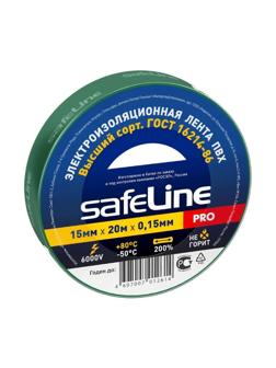 Изолента Safeline 15/20 зеленый (9364)