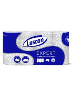 Полотенца бумажные Luscan Expert 3сл с тиснением и перф 4шт/уп