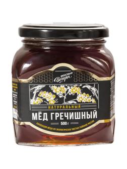 Мед Медовые Вечера Гречишный натуральный , стекло, 500г