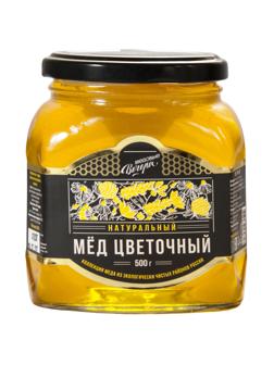 Мед Медовые Вечера Цветочный натуральный, стекло, 500г