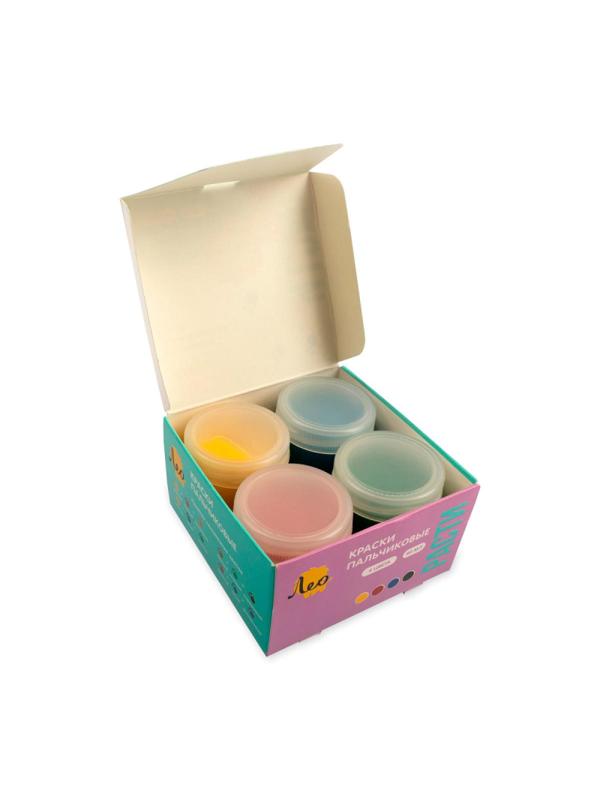 Краски пальчиковые Лео Расти 70мл х 4 цвета в наборе LFINP-004