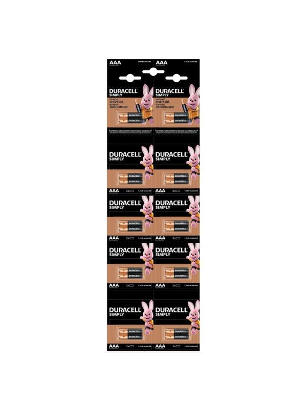 Батарейка Duracell LR03-2BL BASIC AAA(20шт в упак)Б0051816