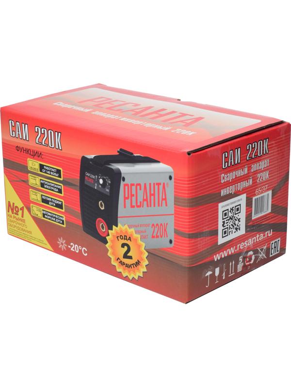 Сварочный аппарат Ресанта инверторный САИ220К (компакт) (65/37)
