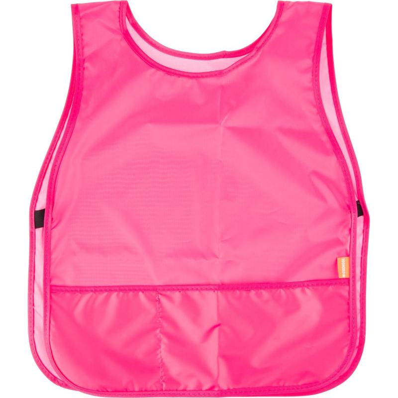 Накидка для труда  №1School Ярко-розовая, 2кармана,  нарукав, 475x410,ФН2