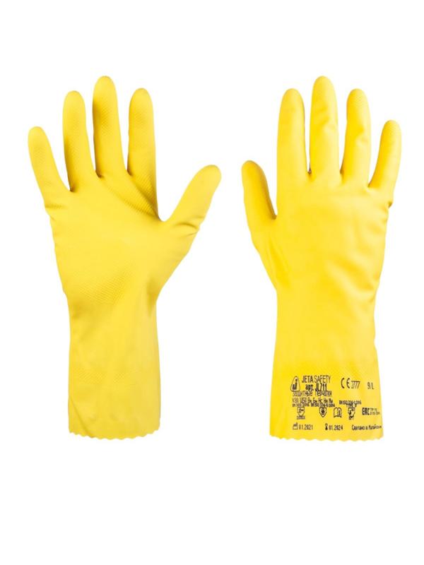 Перчатки латексные без напыления JetaSafety JL711 р.M