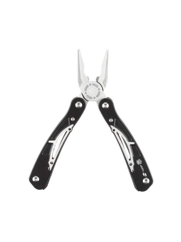 Мультитул Stinger,сталь/алюминий,серебристо-черный,в нейлон.чехле,MT-8130AP