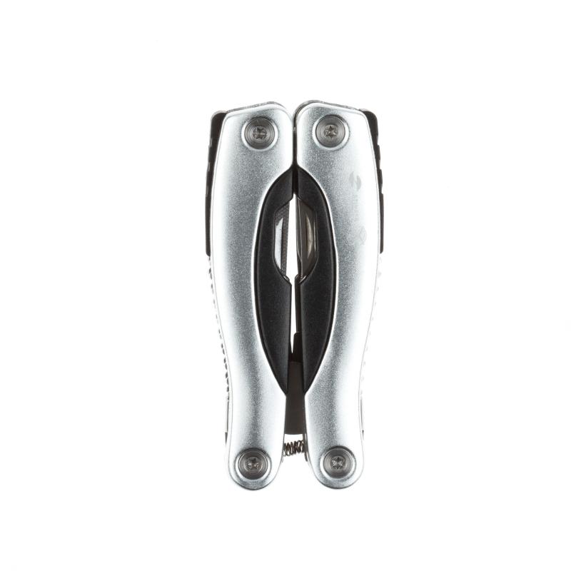 Мультитул Stinger,сталь/алюминий/пластик,серебристый,в нейл.чехле,MT-820AB