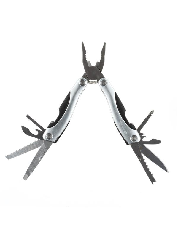 Мультитул Stinger,сталь/алюминий/пластик,серебристый,в нейл.чехле,MT-820AB