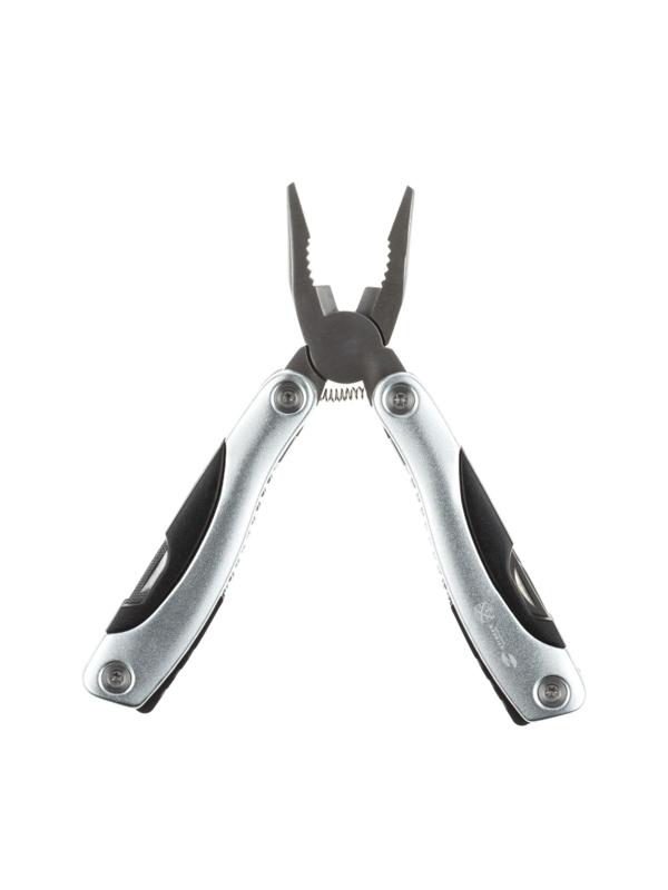 Мультитул Stinger,сталь/алюминий/пластик,серебристый,в нейл.чехле,MT-820AB