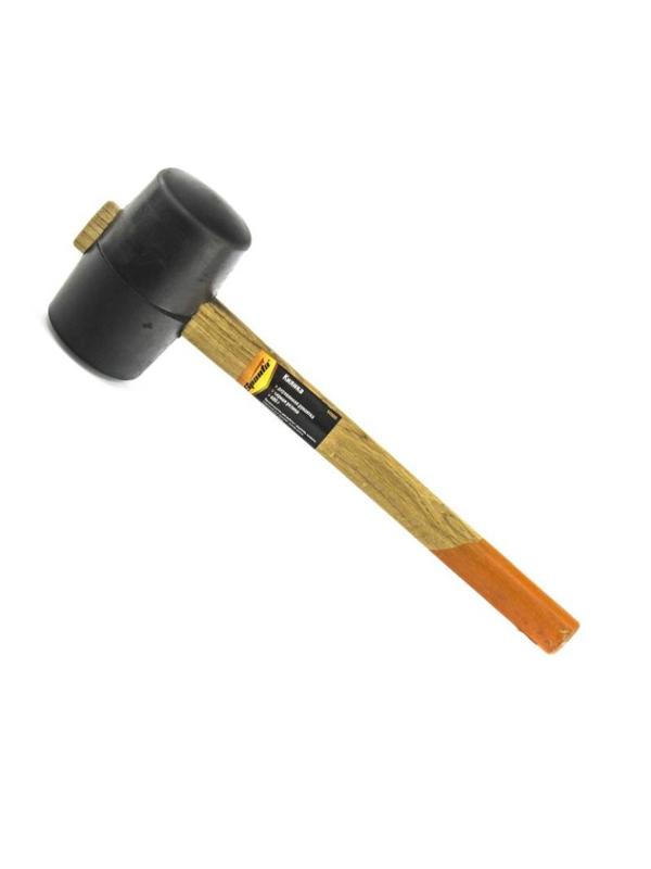 Киянка резиновая 680 г черная резина деревянная рукоятка Sparta 111555