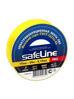 Изолента Safeline 19/20 желтый (9367)