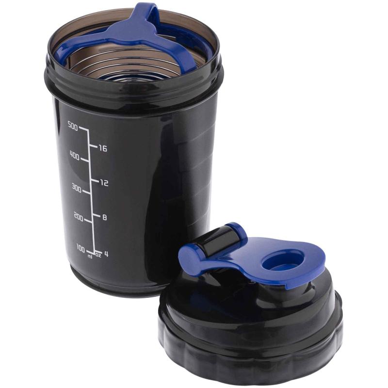 Шейкер спортивный Tonus, черно-синий,17053.34