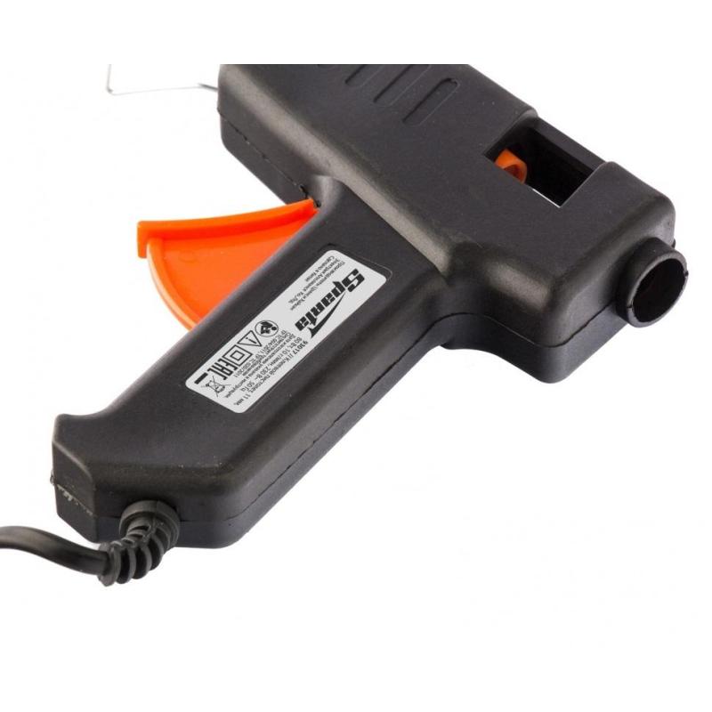 Пистолет клеевой Sparta, 11 мм, 80 Вт, 10 г/мин (93017)