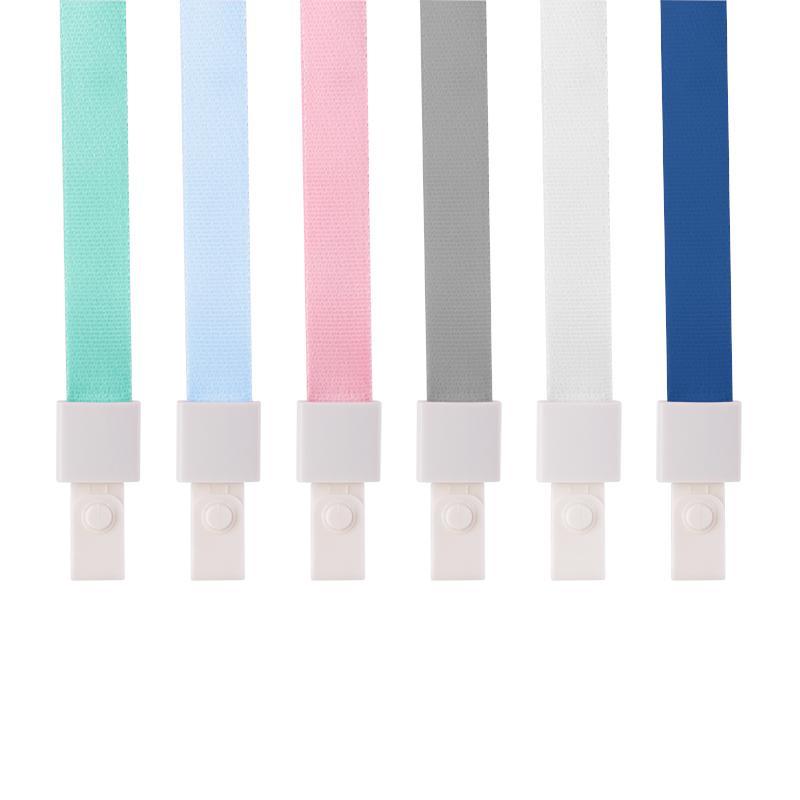 Держатель для бейджа Deli 8352,шир.тесьмы 1см,замок на кнопке,серый,12шт/уп