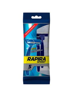 Бритва одноразовая Rapira SPRINT 2-лезв.,фикс.головка, 5шт/уп РК-52СП01