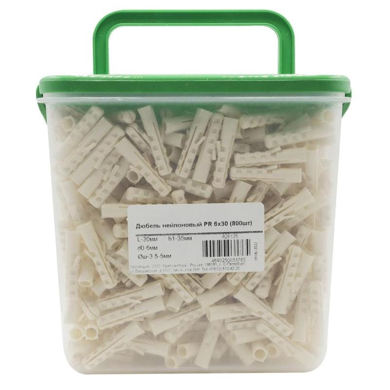 Дюбель нейлоновый ПАРТНЕР PR 6x30 (800 шт/уп) (ФАС 43128 64)