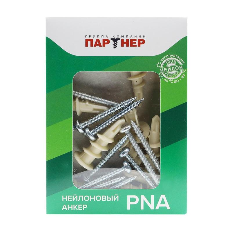 Дюбель анкер нейлоновый ПАРТНЕР PNA с шурупом 50 шт/уп (ФАС 44092 50)