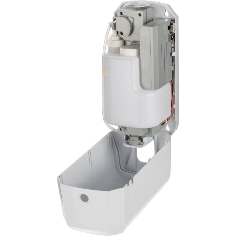 Дозатор для жидкого мыла автоматический 1000мл пластик белый M-D10