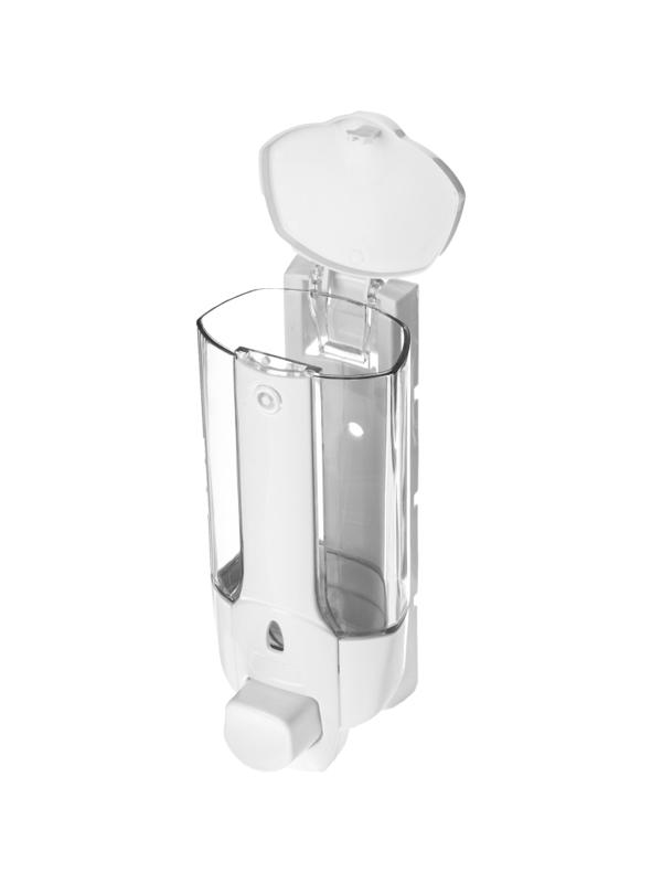 Дозатор для жидкого мыла 380мл пластик белый M-1628