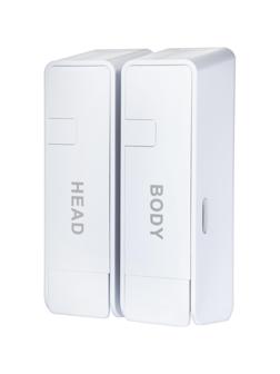 Дозатор для жидкого мыла 2x380мл пластик белый M-9029W-2