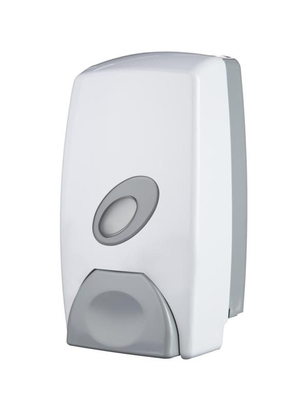 Дозатор для жидкого мыла 1000мл пластик белый M-6201