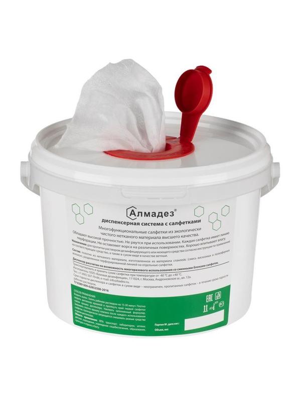 Диспенсер для салфеток Алмадез 3,0л. (емкость, крышка, наклейка)