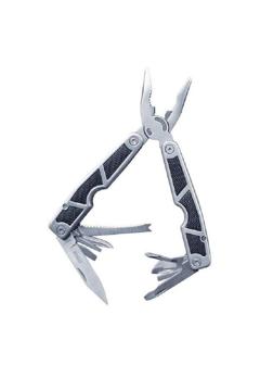 Мультитул Stinger,сталь/пластик,10 инструм.,нейл.чехол,12 насадок MT-3011BK