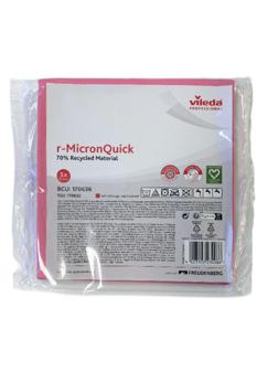 Салфетки хозяйственные Vileda р-МикронКвик 40х38 см красные 170636 5шт/уп