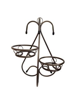 Подставка для цветов двойная профильная 'Лебедь' 520х400, ХТ 8048