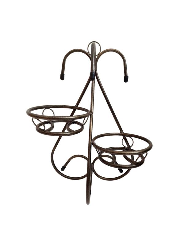 Подставка для цветов двойная профильная 'Лебедь' 520х400, ХТ 8048