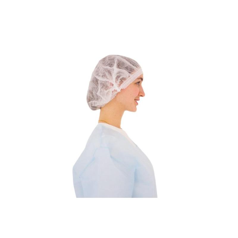 Шапочка Берет медиц, нестер, однораз белая, 25 шт/упак