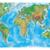 Настенная карта Мир физический (физико-политическая) 2,02х1,43 м,КН106