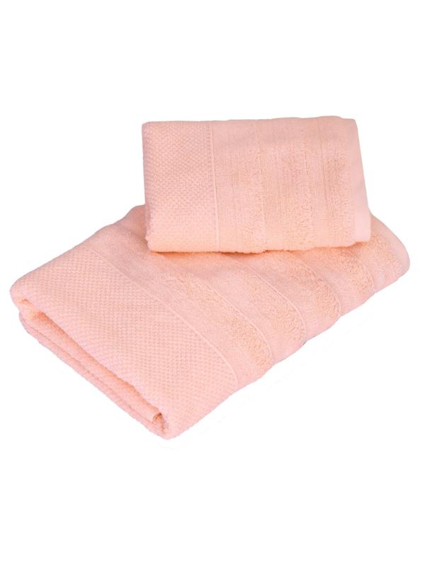 Полотенце махровое, Solo премиум Олимп 50x90см, 500г/м2 персиковый
