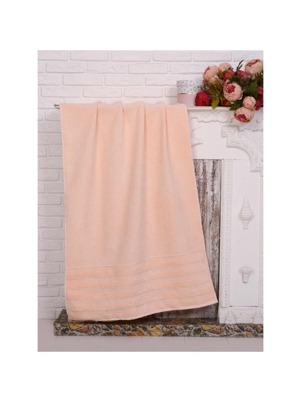 Полотенце махровое, Solo премиум Олимп 70х140см, 500г/м2 персиковый