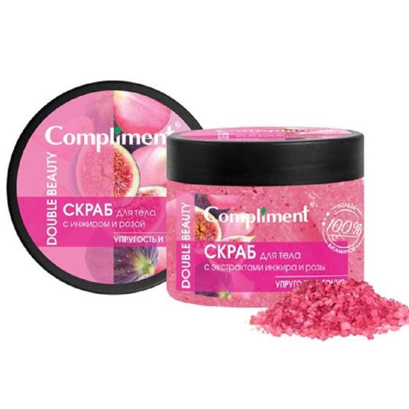 Подарочный набор Compliment DOUBLE BEAUTY скраб 400мл, соль 2х100гр 644307