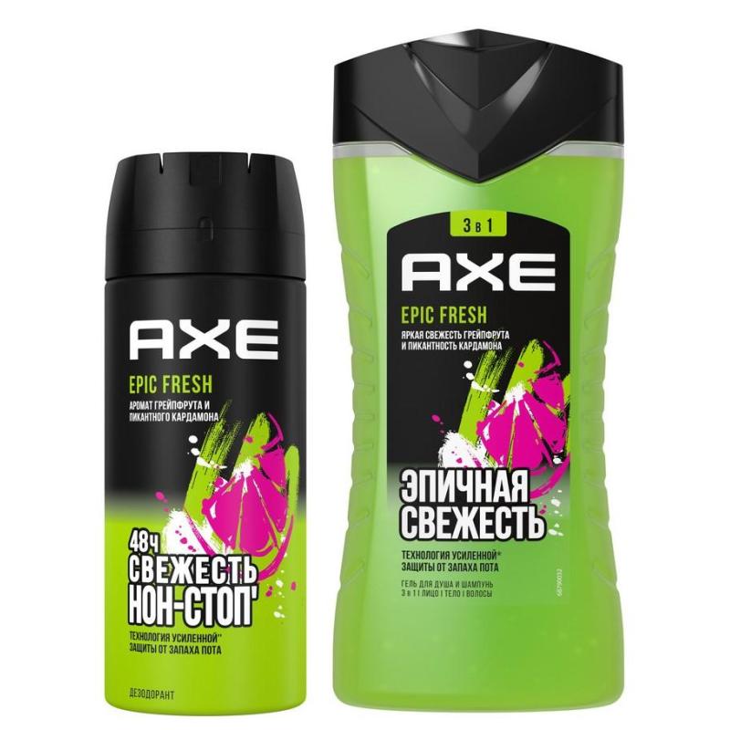 Подарочный набор AXE AXEEPIC FRESH дезодорант 150 мл, гель д/д 250 мл