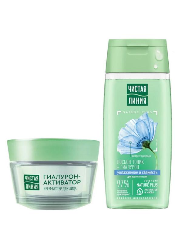 Подарочный набор ЧИСТАЯ ЛИНИЯ ОЧИЩЕНИЕ И ПИТАНИЕ тоник 100 мл, крем 45 мл