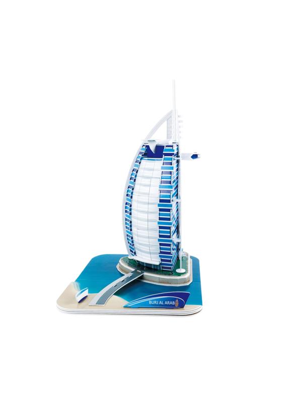 Пазл 3D CubicFun Бурдж-эль-Араб, 46 деталей C065h