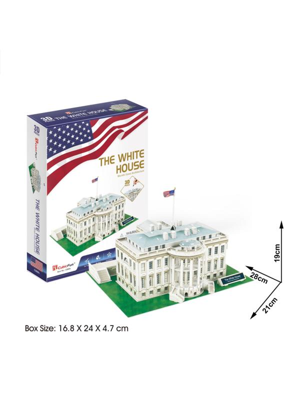 Пазл 3D CubicFun Белый дом, 64 детали C060h
